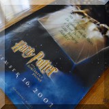 C16. Harry Potter one sheet poster. 